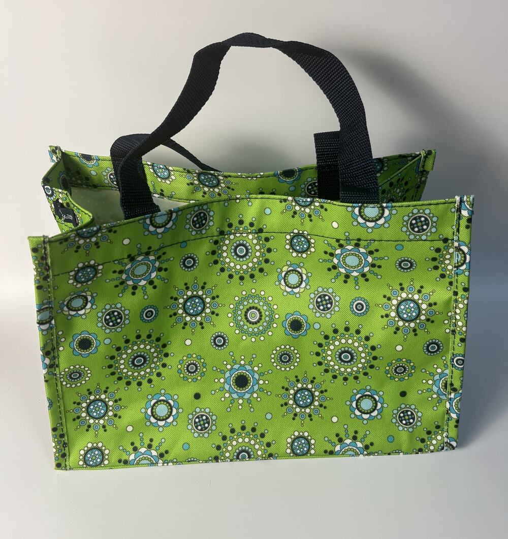 Thirty-One All-In Organizer Medallion Medley Green Tote NWOT 12x8x6.5